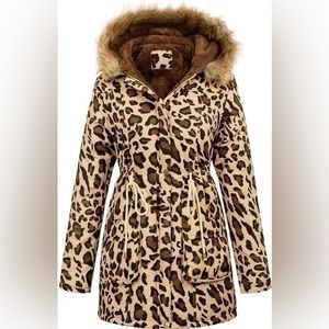 GRACE KARIN Womens Hood Warm Winter Thicken Fleece Lined Parkas Long Jacket Coat